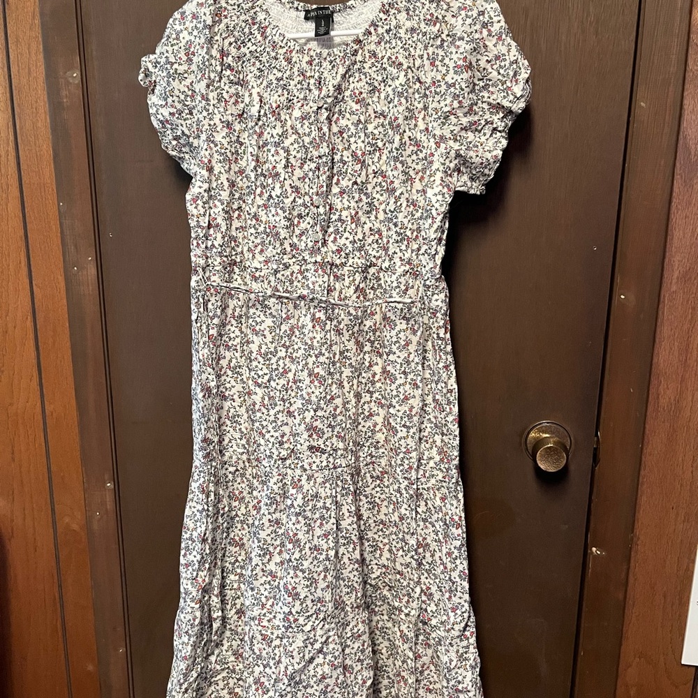 A Pea in the Pod Cream Floral dress